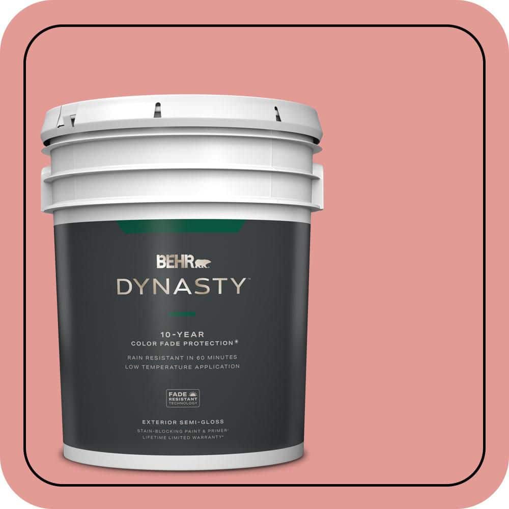 5 gal. #M160-4A Sunset Pink Semi-Gloss Enamel Exterior Stain-Blocking Paint & Primer price history on PriceWatchPro