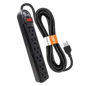 25 ft. 6-Outlet Power Strip Surge Protector