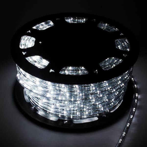 Outdoor 150 ft. 110-Volt Plug-In White Color Changing Light LED Rope Light