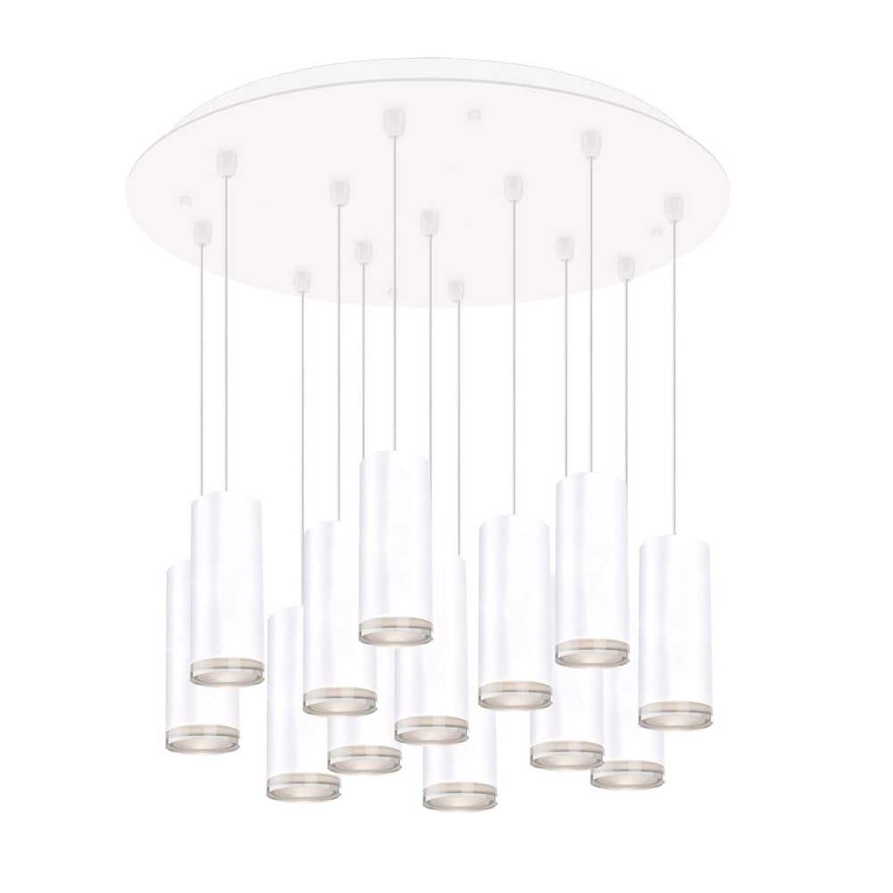 Cameo 24-in White 13-Light Multi Pendant price history on PriceWatchPro