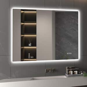 40 in. W x 32 in. H Rectangular LED Backlit Mirror Frameless Anti-Fog Wall Bathroom Vanity Mirror