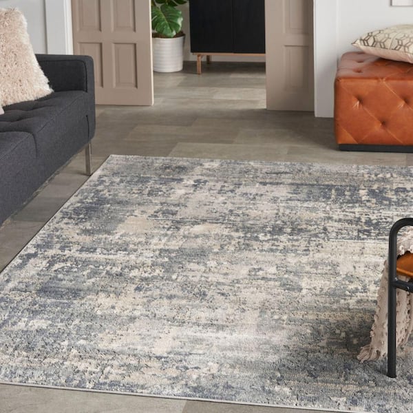 Concerto Grey/Beige 4 ft. x 6 ft. Abstract Rustic Area Rug