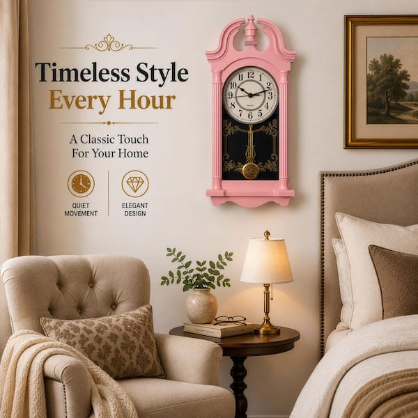 CLOCKSWISE Clockwise 20 in. Vintage-Inspired Plastic Grandfather