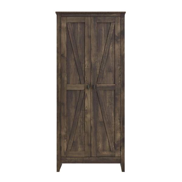 Brown wood clearance storage cabinet