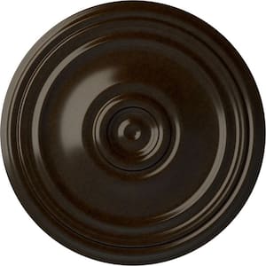 21 in. x 1-1/4 in. Reece Urethane Ceiling Medallion (Fits Canopies upto 6-3/4 in.), Bronze