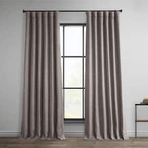Mink Solid Rod Pocket Room Darkening Curtain - 50 in. W x 108 in. L
