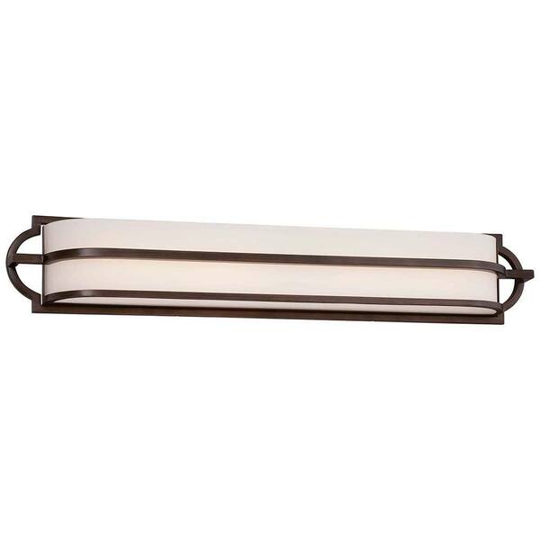 Minka Lavery Mission Grove Dark Brushed Bronze LED Bath Light