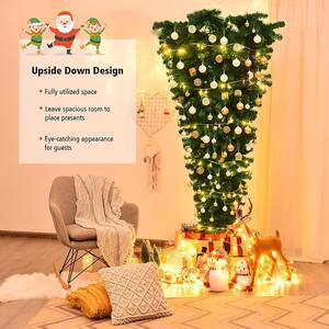 7 ft. Unlit Upside Down Artificial Christmas Tree with 1000 Tips