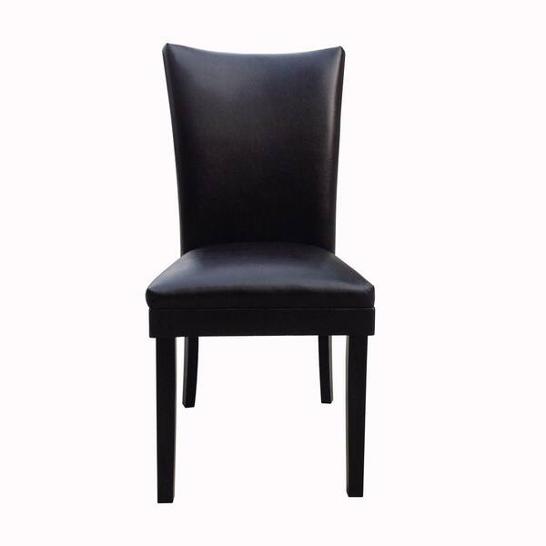 Unbranded Dark Brown Parsons Dining Chair (Set of 2)