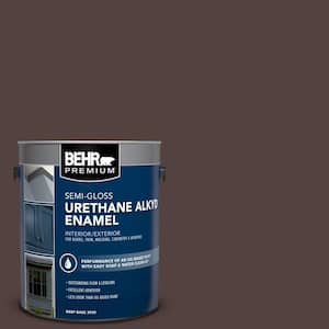 1 gal. #BNC-21 Double Espresso Urethane Alkyd Semi-Gloss Enamel Interior/Exterior Paint