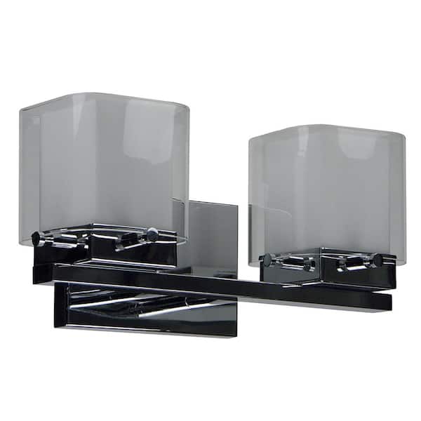 Filament Design 2-Light Chrome Bath Light