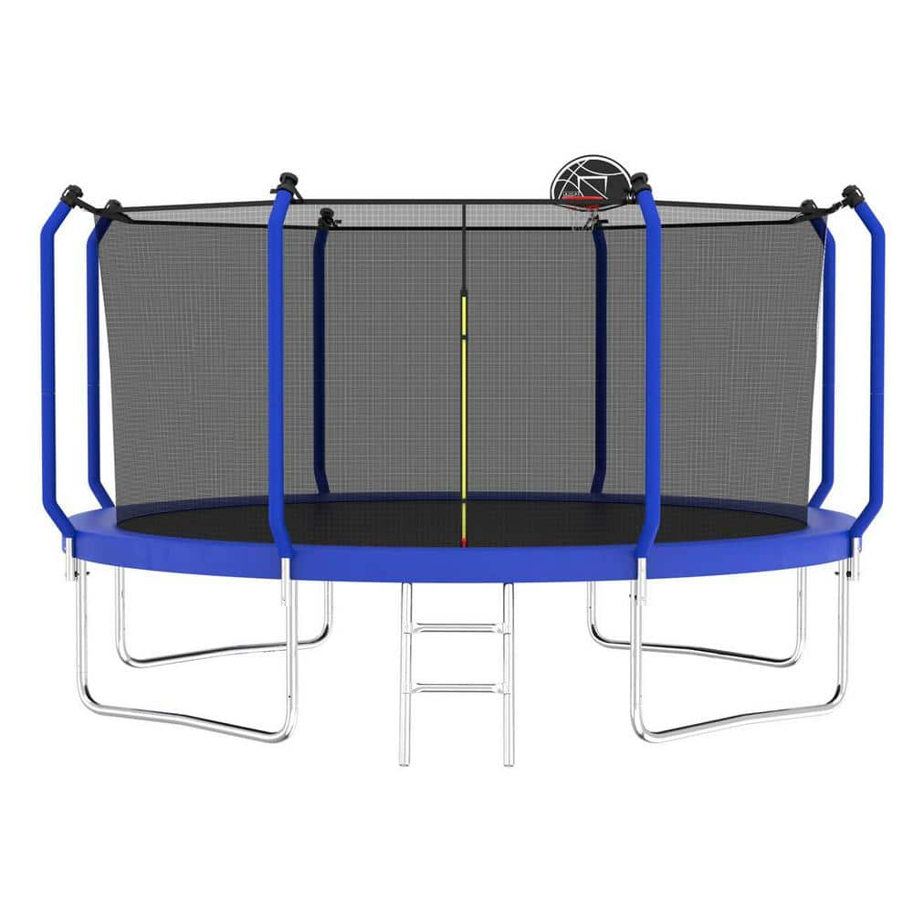 12 ft. Trampoline with Basketball Hoop, ASTM Approved Reinforced Type ...