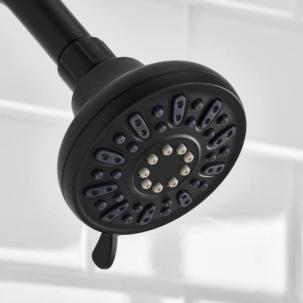 Glacier Bay 4-Spray Patterns with 1.8 GPM 3.5 in. Tub Wall Mount 