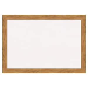 Carlisle Blonde Wood White Corkboard 40 in. x 28 in. Bulletin Board Memo Board