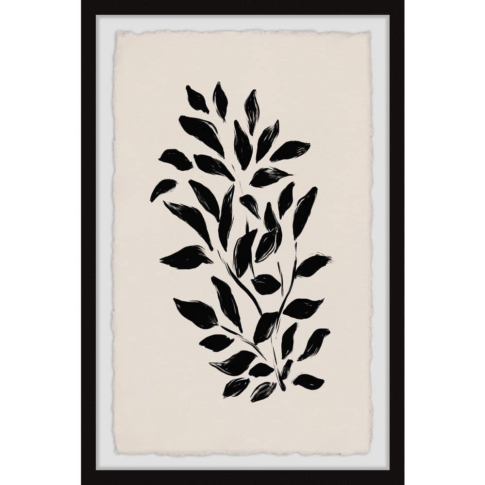 The Leaves Flow by Marmont Hill Framed Nature Art Print 12 in. H x 8 in. W