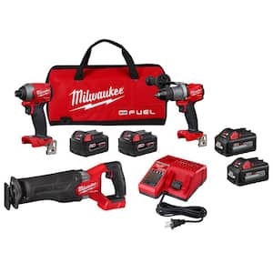 M18 FUEL 18-Volt Lithium-Ion Brushless Cordless Combo Kit (3-Tool) with (2) 6.0 Ah Batteries