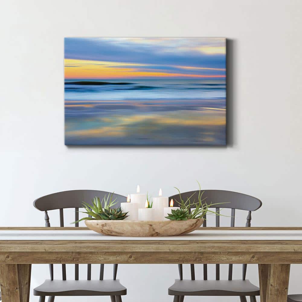 Pastel Sunset Scenic Landscape Canvas Wall Art, 8" x 12"