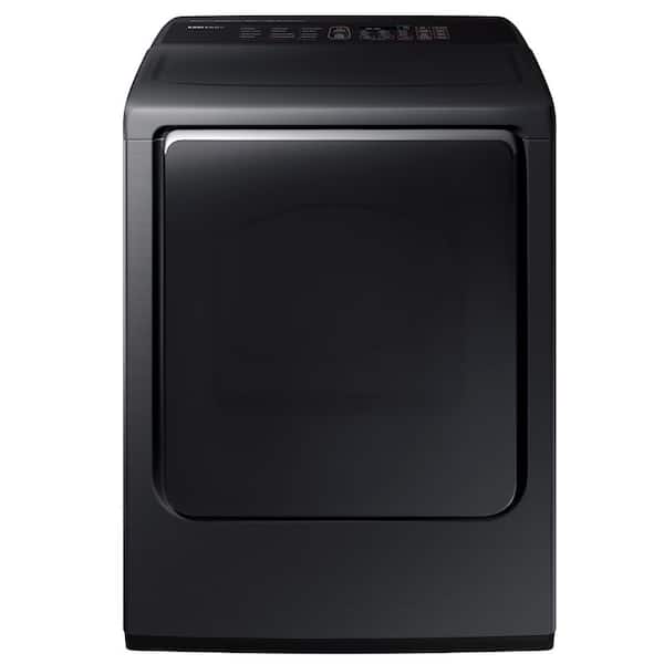 Samsung 7.4 cu. ft. Electric Dryer with Steam in Black Stainless, ENERGY STAR