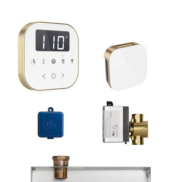 Mr. Steam AirButler Package in White Brushed Bronze