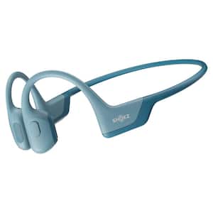 OpenRun Pro Premium Bone-Conduction Open-Ear Sport Headphones with Microphones in Blue