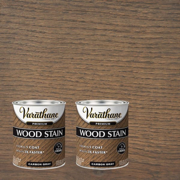 Varathane 1 qt. Carbon Gray Premium Fast Dry Interior Wood Stain (2-Pack)