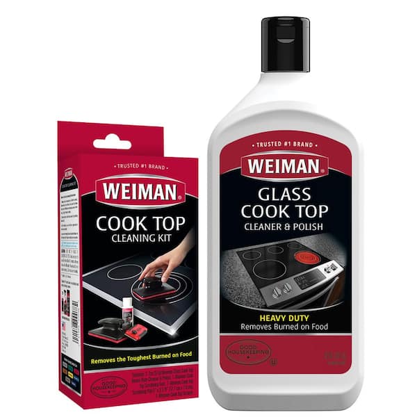 Weiman 2 oz. Glass Cook Top Cleaning Kit and 20 oz. Glass Cook Top Cleaner and Polish