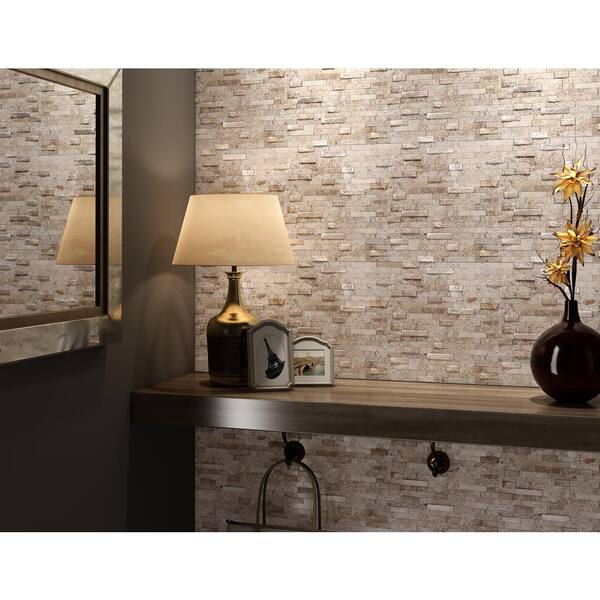 Speed tiles Split 2.5'' W x 0.3'' L Natural Stone Peel and Stick Mosaic  Tile & Reviews