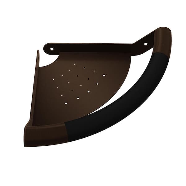PULSE Showerspas ErgoCornerBar with Ergonomic Soft Grip and Corner Shelf in Oil Rubbed Bronze