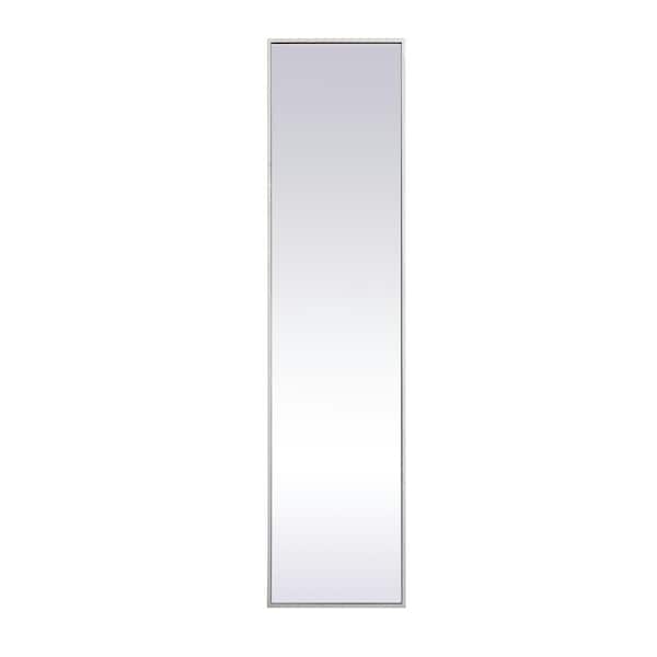Unbranded Large Rectangle Silver Modern Mirror (60 in. H x 14 in. W)