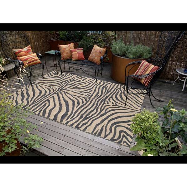 Sinclair African Stripes Black 8 Ft X, African Area Rugs