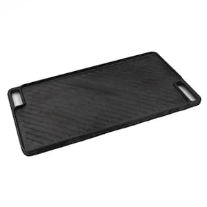 Cast Iron Heavy-Duty, Double Sided Reversible Griddle Grill Pan