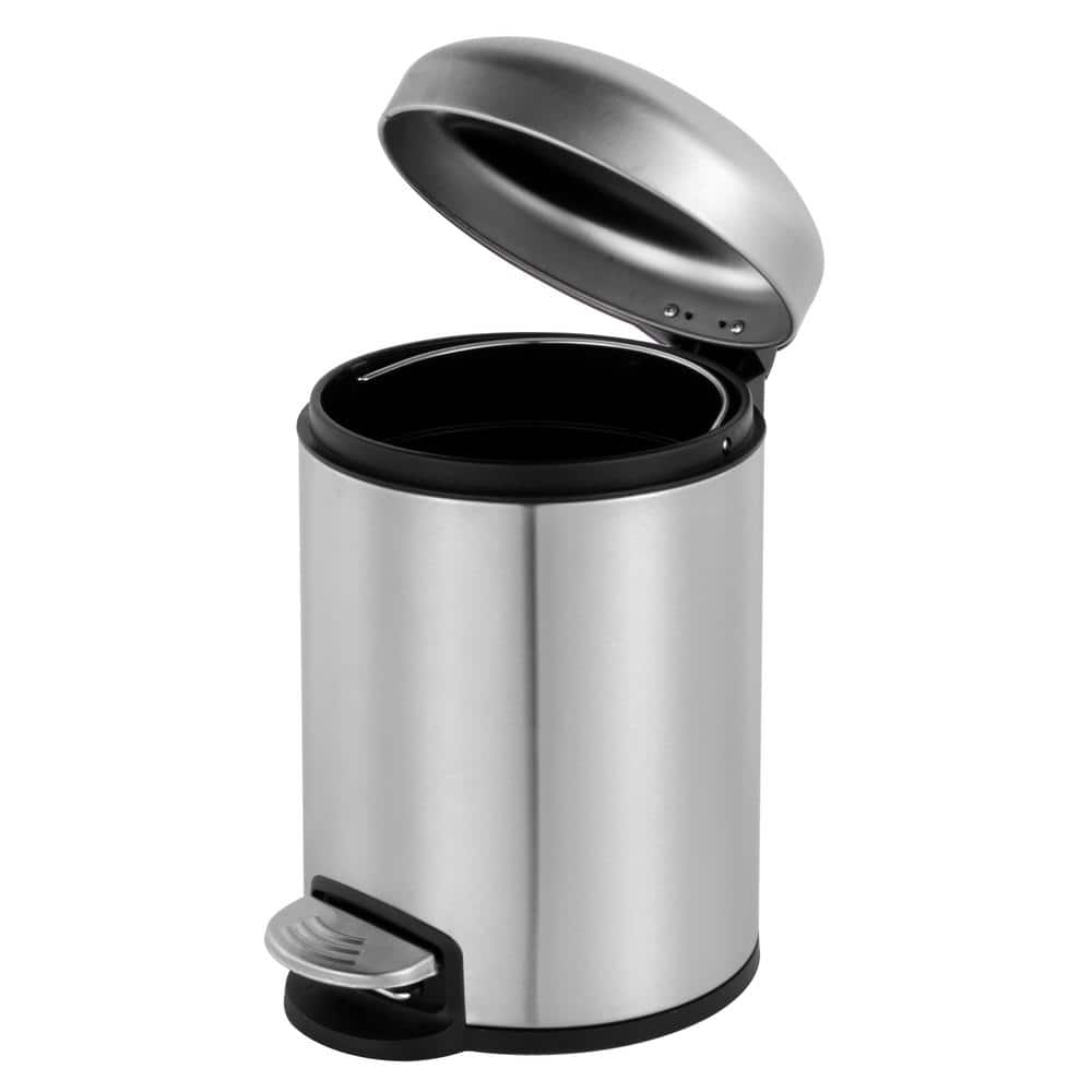 Innovaze Oval Motion Sensor Trash Can, 13.2 gal - Silver