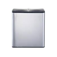 18.5 Gal. Large Capacity Dual Trash and Recycling Bin