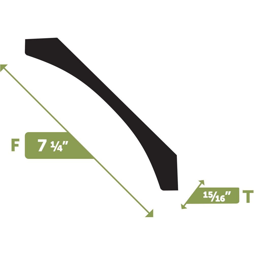144-inch Flexible Resin Crown Moulding for Curved Walls