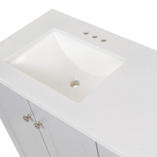 37 in. x 22 in. Colorpoint Vanity Top in Black with White Bowl 37 in. x 22 in. Colorpoint Vanity Top in Black with White Bowl