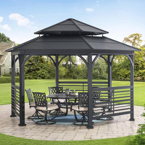 Sunjoy X Ashland Hexagon Gazebo Costco | lupon.gov.ph