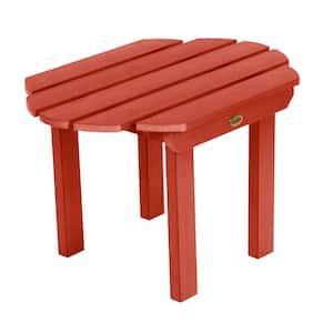 Classic Westport Rustic Red Recycled Plastic Outdoor Side Table