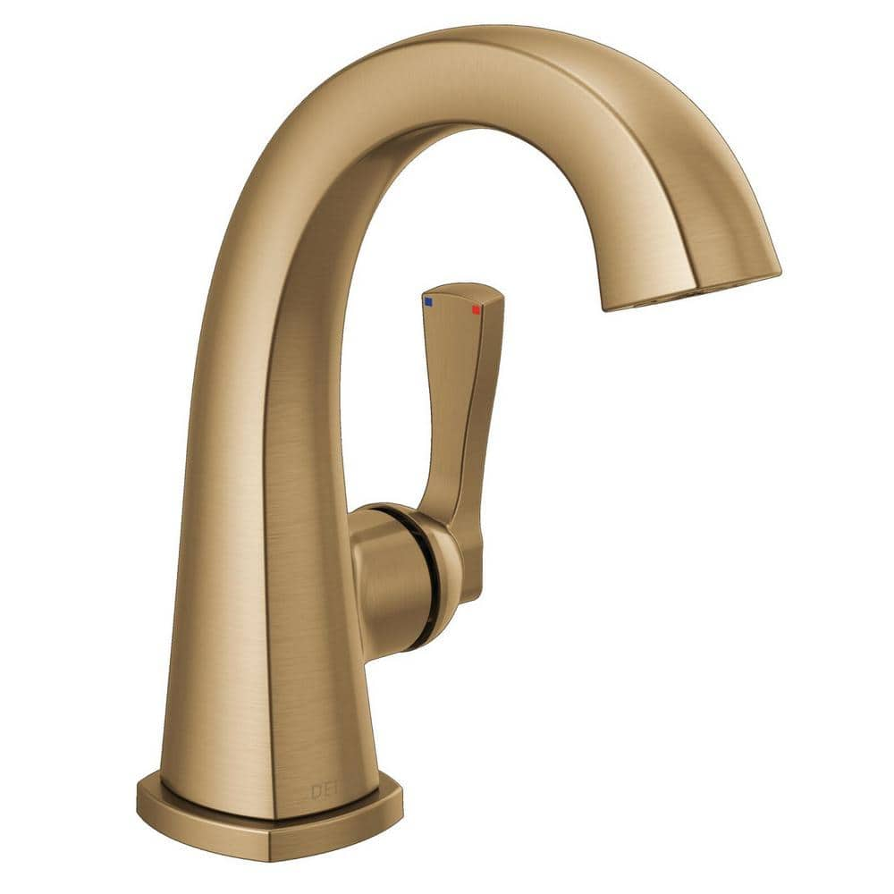 Delta Stryke Single Handle Single Hole Bathroom Faucet with Metal Pop ...