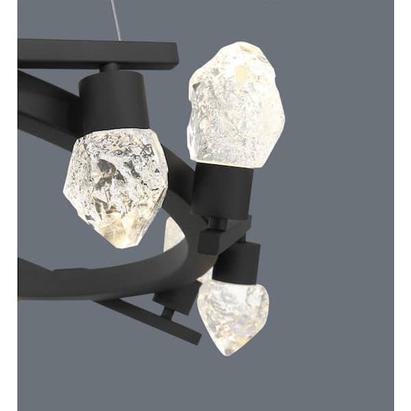 George Kovacs Kosmyc 10-Light Sand Black Integrated LED Statement