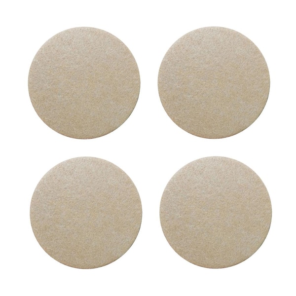 Everbilt 2-1/2 in. Beige Square Self-Adhesive Plastic Heavy Duty Furniture  Slider Glides for Carpeted Floors (4-Pack) 4701244EB - The Home Depot