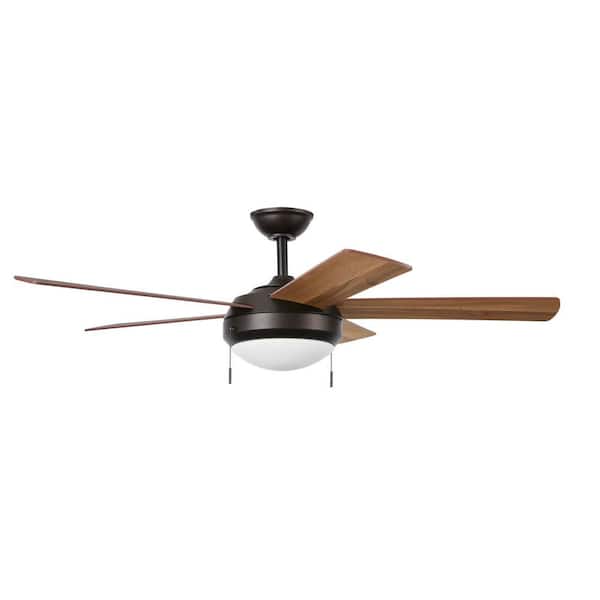 Hampton Bay Claret 52 In Indoor Oil Rubbed Bronze Ceiling Fan With Light Kit Sw20006 Orb The