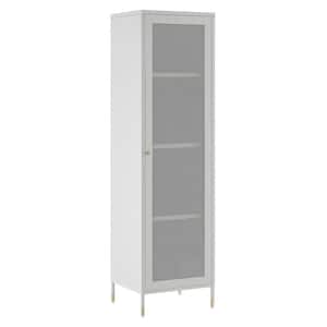 Covelo Light Gray Tall Storage Cabinet