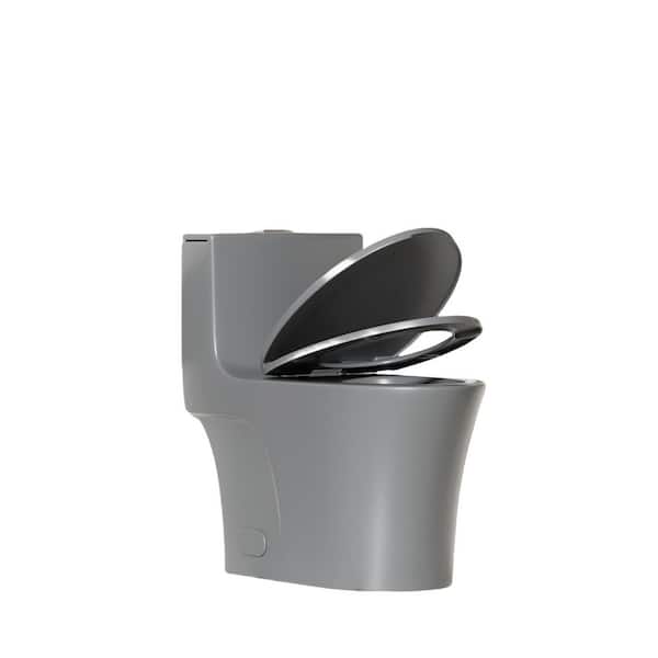 Modern One-Piece Toilet with Powerful Tornado Flush, Soft-Close Seat, 17 in. ADA Chair Height, Elongated Bowl