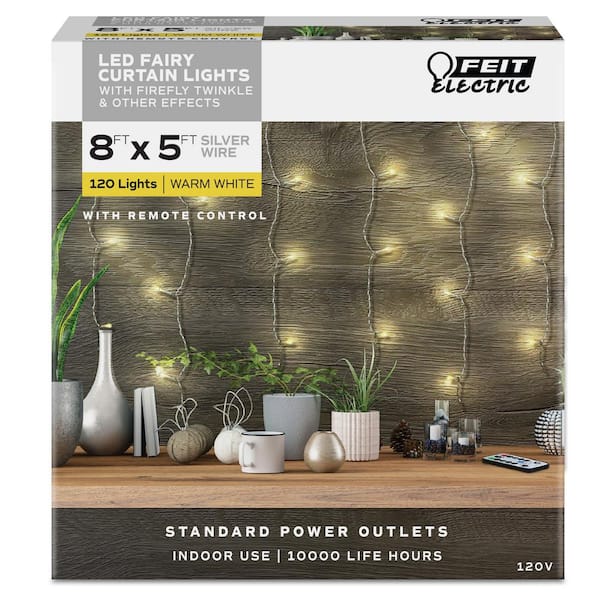 AVATAR CONTROLS 400-Light 6.6 ft. Outdoor Plug-In Integrated LED Smart  Curtain String Lights (1-Pack) ASL22 - The Home Depot