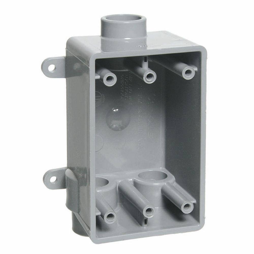Non-Metallic Carlon E981FFN 1-Inch Type FSC 1-Gang FS PVC Switch Box 