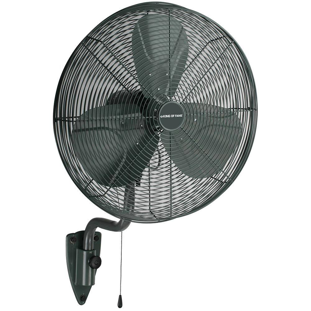 Reviews For King Of Fans 24 In 3 Speed Oscillating High Velocity Black Wall Mount Fan With 3 Blades 82024 The Home Depot