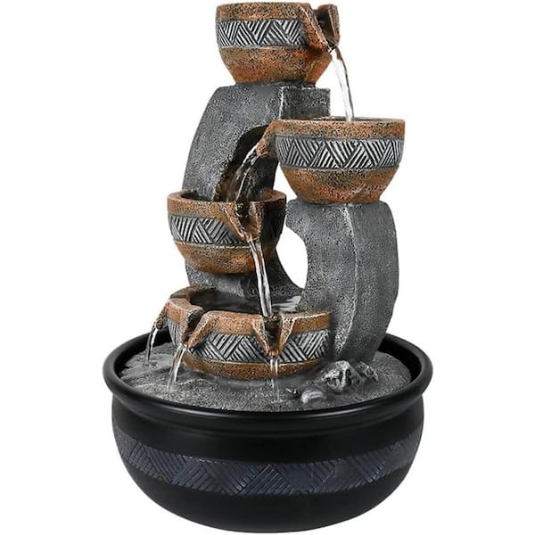Small Desktop Waterfall Fountain for Home and Office Decoration