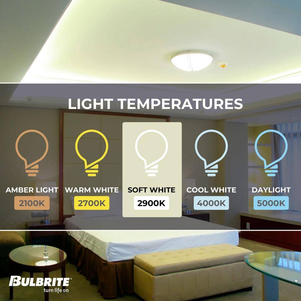 Clear 100W Dimmable T4 Halogen Bi-Pin Bulbs, Pack of 5