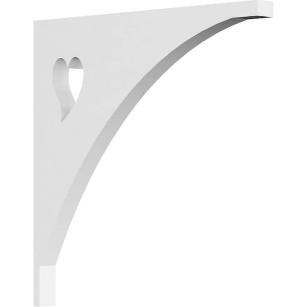 Ekena Millwork 5/8 in. W x 8 in. H x 8 in. D PVC Winston Bracket