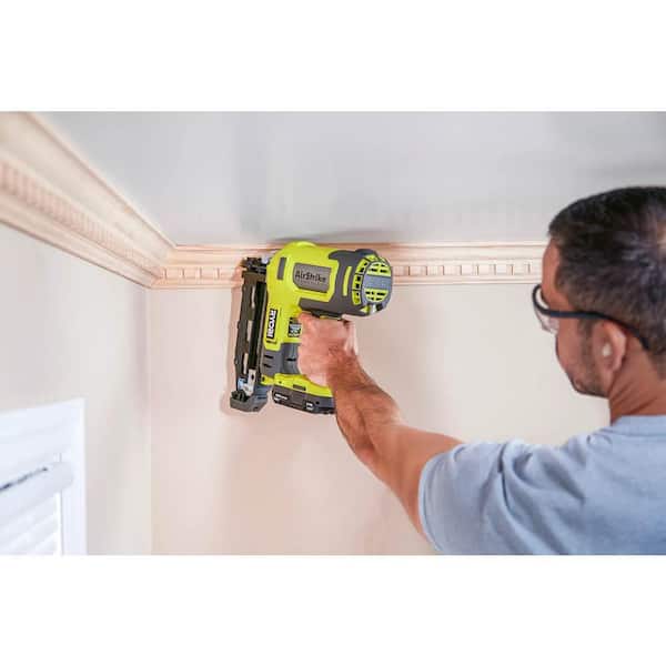 RYOBI ONE 18V 16 Gauge Cordless AirStrike Finish Nailer with Cordless Multi Tool Tools Only P326 PCL430B The Home Depot